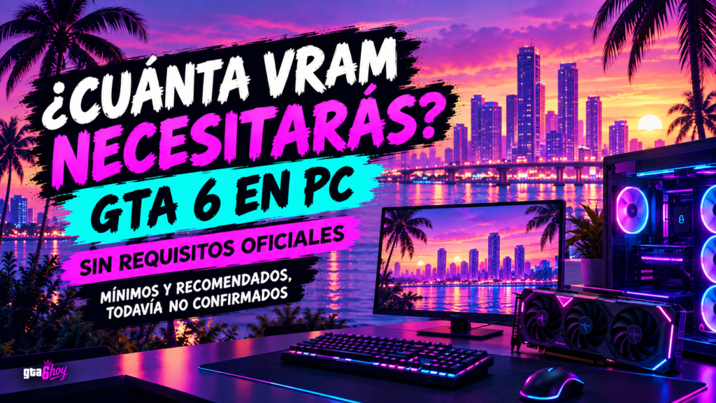 Cuánta VRAM necesitarás para jugar a GTA 6 en PC según resolución y calidad gráfica