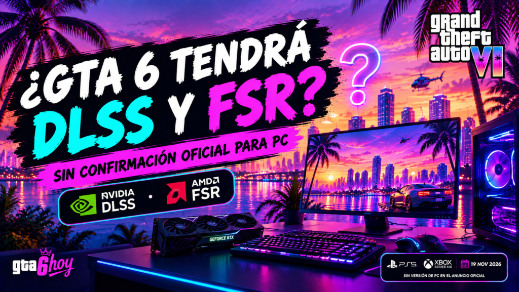 GTA 6 PC con DLSS y FSR: posibles tecnologías de reescalado
