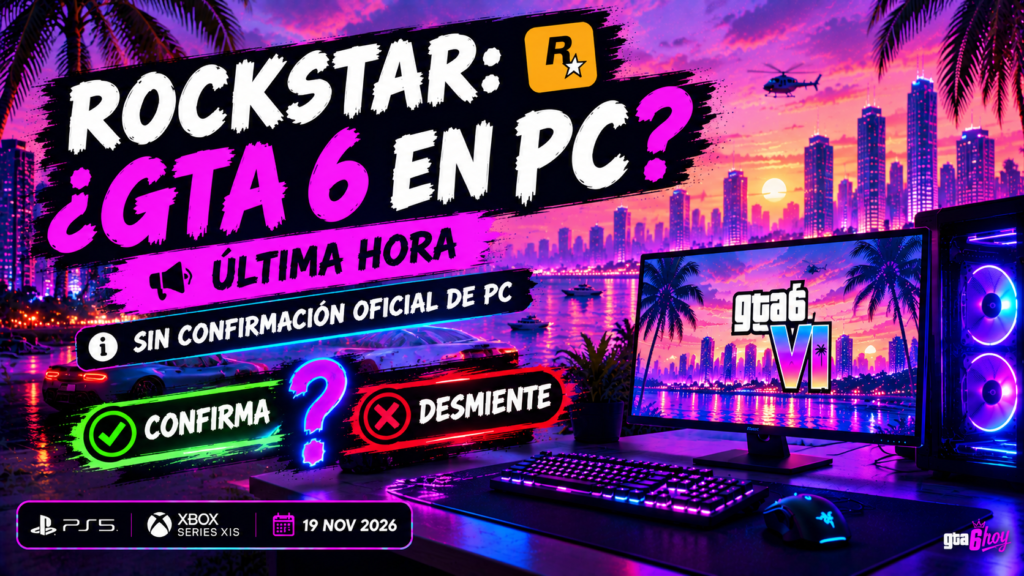 GTA 6 PC version status and latest update on a possible PC release