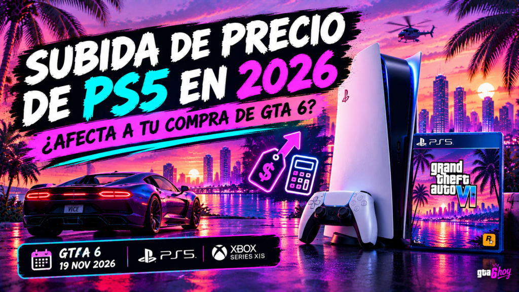 Subida de precio de la PS5 en 2026 y su impacto en la compra de GTA 6