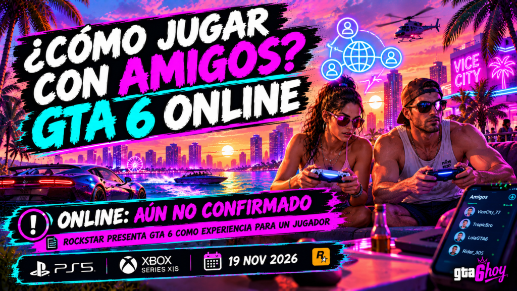 Cómo jugar con amigos en GTA 6 y GTA Online