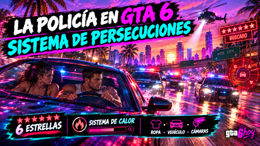 La policía en GTA 6: qué sabemos del sistema de persecuciones